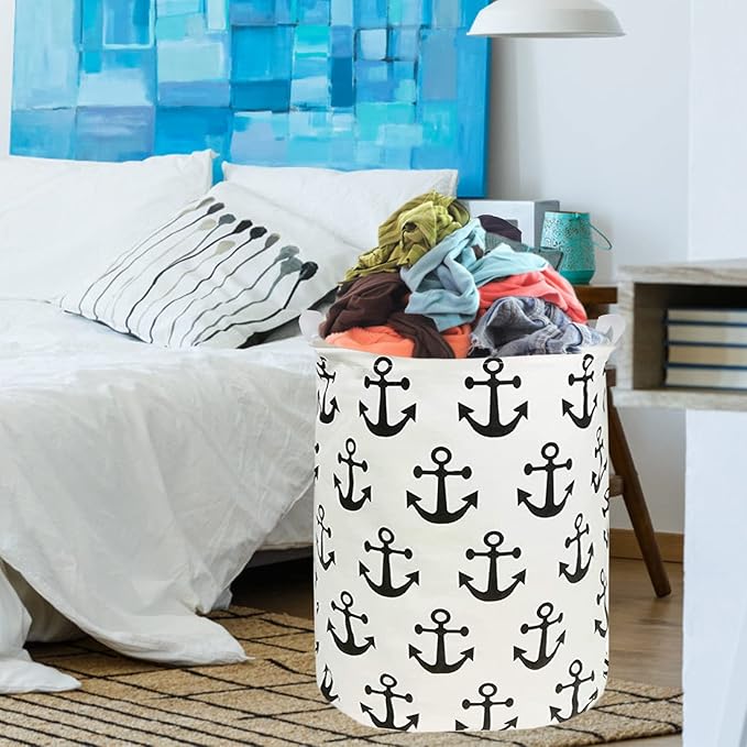 Collapsible Laundry Basket in Bedroom Waterproof Laundry Hamper in Bathroom Large Laundry Bag in College Dormitory Cloakroom Livingroom Nursery Organizer Toy Bin