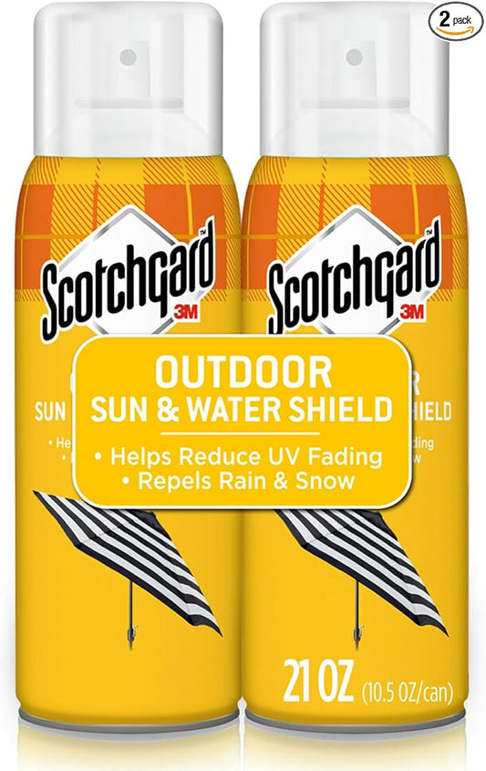 Scotchgard Sun and Water Shield, Repels Water, 10.5 Fluid Ounces (2 Cans)