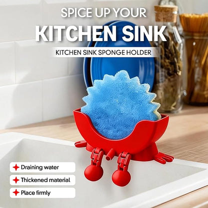 Cute Hanging Sponge Holder with Drainage, Peeing Scrub Sponge Holder, Ponge Holder for Kitchen Sink, Funny Sponge Stand for Kitchen Sink, 3D Printing Countertop Sponge Holders (Black)