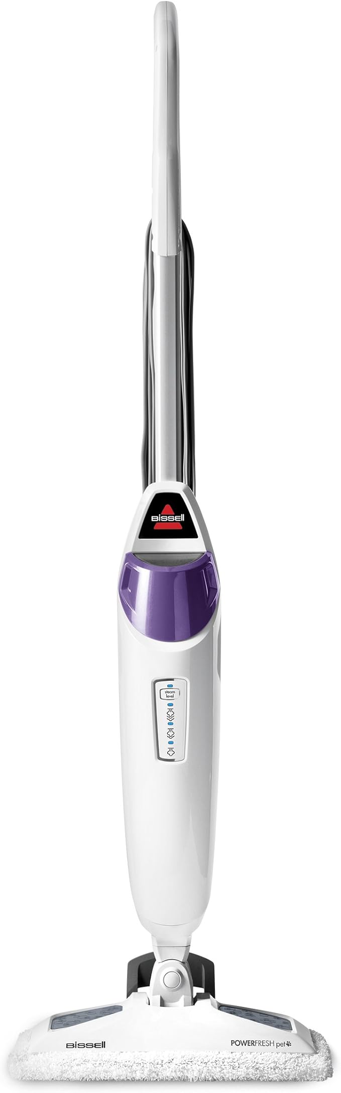 BISSELL PowerFresh Pet Steam Mop 19404 Hard Floor Steamer with Odor‑Eliminating Scent Discs, Easy Scrubber for Tough Messes, 2 Steam Levels, Sanitizes