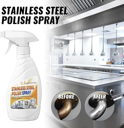 Kitchen Heavy Duty Cleaner Spray, 2025 Stainless Steel Cleaner, Kitchen Cookware Oil Stains, Black Dirt On the Bottom of Pots, Rust Removal and Anti-rust Cleaner