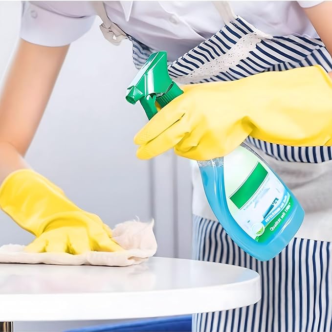 1 pair Reusable Household Gloves, Rubber Dishwashing gloves,Kitchen Cleaning, Working, Painting, Gardening, Pet Care