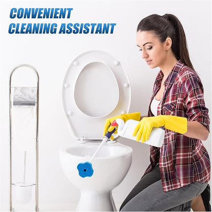 50PCS Toilet Bowl Wand Refills, Replacement Heads for Bathroom Washroom Cleaning Pads, Disposable Toilet Brush Refills Compatible with Household Brushes Scrubbers Cleaning Refill Pack Ocean Fresh