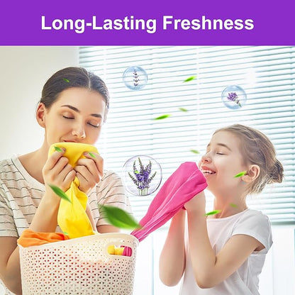 YUCO Laundry Detergent Sheets Lavender Scent 80 Loads Eco Friendly Laundry Soap Washer Sheets Liquidless Laundry Detergent Sheet for Travel No Plastic Hypoallergenic