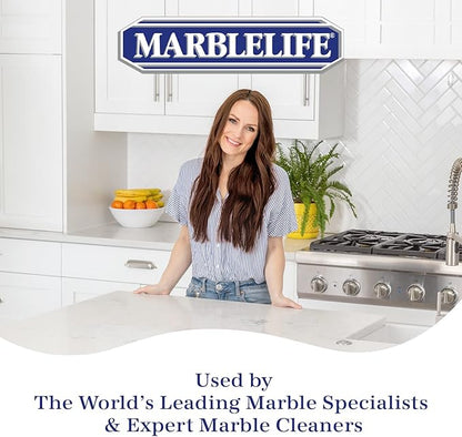 Marblelife InterCare Marble and Travertine, Natural Stone & Terrazzo Liquid Cleaner, Shower & Tile Surface Care, Floor, Walls & Countertop Cleaner and Degreaser, 32 oz