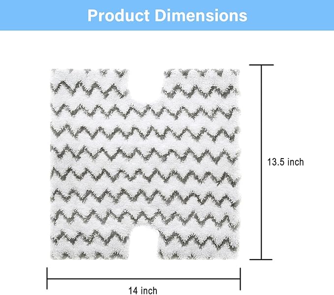 S3973D Steam Mop Replacement Pads for Shark Lift-Away Pro & Genius Steam Pocket Mop S3973 S3973D S5003D S3973WM S5001 S5002Q S5003A S5004 S5004W S6001W S6001WM S6002 S6002C,Part # P184WQ, 8 Pack