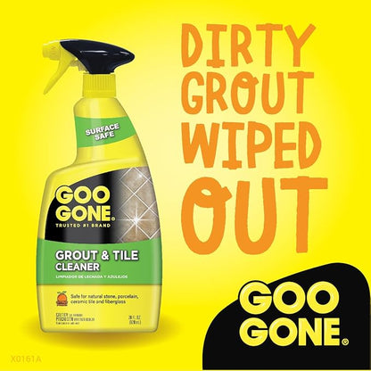 Goo Gone Cleaner, Foaming Formula, Fast-Acting, Citrus Power, Works on Unsealed Grout & Tile â€“ 6 Pack