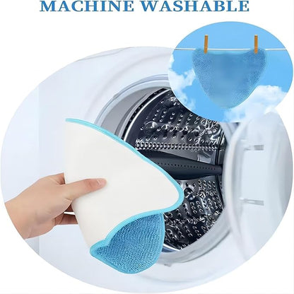 6 Pack Reusable Replacement Refills Steam Mop Pads Compatible with Hoover WH01100 WH20200, Microfiber Washable Cleaning Pads Fits for Vax S2 S2C S3 S3S, 12.6×8.7Inch