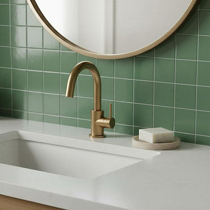 Creative Co-Op Marble Round Soapdish, Beige