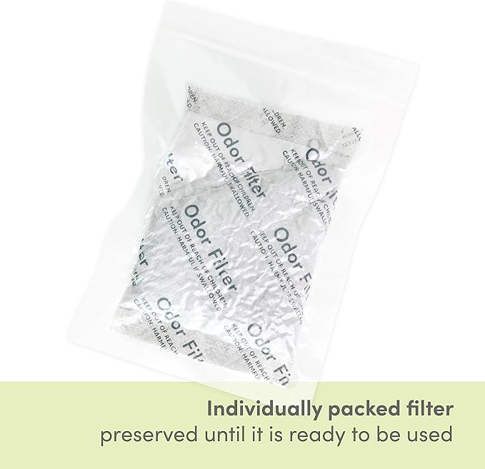 QUALIAZERO Natural Activated Carbon Charcoal Odor Absorber Filter | Eliminator Deodorizer Air Purifying Freshener Refill Bag | For Trash Can, Fridge, Shoes, etc.. | Made with Coconut Shell (9 PACK)