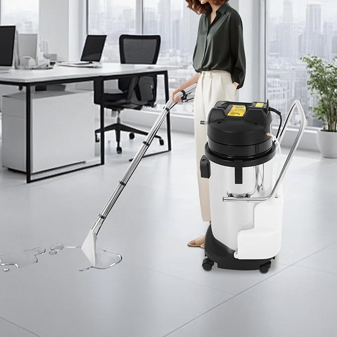 Commercial Carpet Cleaning Machine, 1000w 40l/11gal, 3 In 1 Carpet Extractor Carpet Spraying Floor Brush Cleaner Extractor Vacuum Washing Machine for Hotels, Guest Houses, Dry Cleaners, Offices