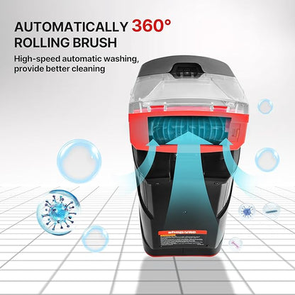 Shop-Vac 3-in-1 Cordless Spot Cleaner, Handheld Upholstery Cleaner with Spray, Rolling Brush and 5.5kPa Suction, 2 Water Tanks, USB-C Rechargeable