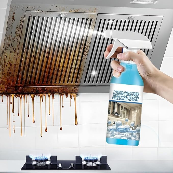 2 Pcs Multi-Purpose Cleaning Spray, Upgraded Spray Oven Cleaner, Foam Toilet Cleaner Kitchen Foam Cleaner, Multi-Purpose Spray for Kitchens, Countertops, Ovens