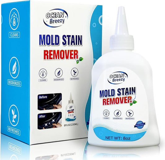 Mold Stain Remover Gel 8 Fl Oz, Household Grout Surface Cleaner, Cleaning Gel for Washing Machine, Refrigerator Strips, Tiles, Bathroom Kitchen Sinks, Damp Areas