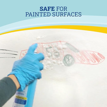 Zep Home Pro Foaming Scuff & Mark Eraser, Paint Safe Surface Cleaner, 18 oz, for Doors, Walls, Molding, Cabinets, Removes Fingerprints, Smudges, Stains