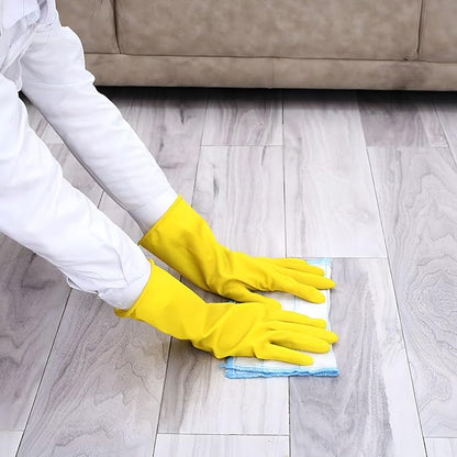 1 pair Reusable Household Gloves, Rubber Dishwashing gloves,Kitchen Cleaning, Working, Painting, Gardening, Pet Care