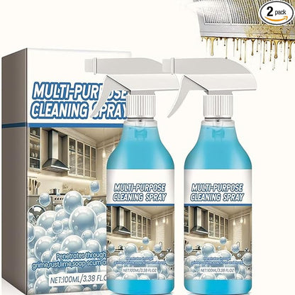 2 Pcs Multi-Purpose Cleaning Spray, Upgraded Spray Oven Cleaner, Foam Toilet Cleaner Kitchen Foam Cleaner, Multi-Purpose Spray for Kitchens, Countertops, Ovens