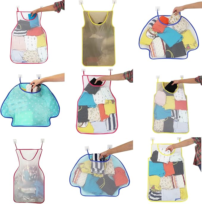 Folding Laundry Basket Organizer For Dirty Clothes Bathroom Clothes Storage Bag Household Wall Hanging Basket Hamper Laundry Hamper
