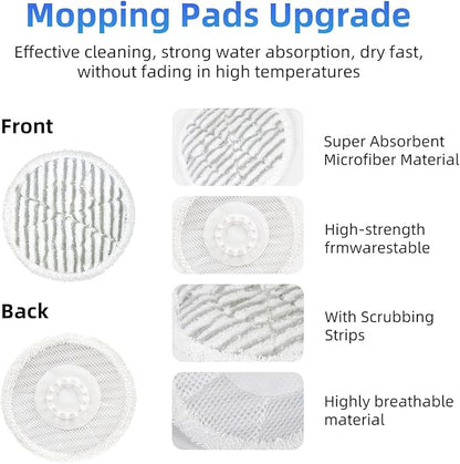 VIEWALL Replacement Steam Mop Pads for Shark S8201 S8000 S8001 S8200 S820 S7001 S7201 S7000 S7005 S7020 S7001 S7020 7001 S7201 7003 Steam Scrub Steam Mop, Dirt Grip Soft Scrub Pads 8 Pack