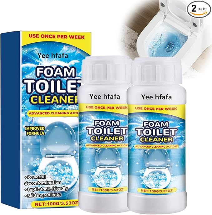 2PCS Foam Toilet Cleaner, 2025 New Toilet Bowl Cleaners, Advanced Bathroom Cleaner for Home, Powerful Instant Cleaneing for Toilets