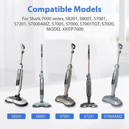 10 Pack Upgraded S8201 S8001 S7001 S7201 S7005 Mop Fit for Shark Steam Mop Replacement Pads S7000 Series, S7000 S7000AMZ S7001TGT Steam & Scrub All-in-One Scrubbing Mop for Model XKITP7000