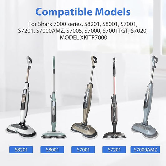 10 Pack Upgraded S8201 S8001 S7001 S7201 S7005 Mop Fit for Shark Steam Mop Replacement Pads S7000 Series, S7000 S7000AMZ S7001TGT Steam & Scrub All-in-One Scrubbing Mop for Model XKITP7000