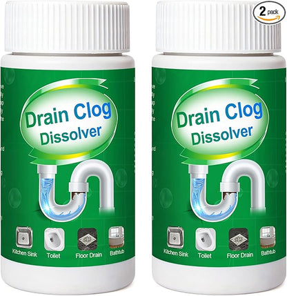 2pcs Pipe Dredge, Bubble Bombs Drain Cleaner, Powerful Sink and Drain Cleaner, Portable Powder Cleaning Tool, Super Clog Remover, Powder Agent for Kitchen Toilet Pipe Dredging