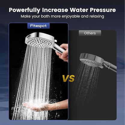 Filtered Shower Head with Handheld, High Pressure 7 Spray Showerhead with Filters, Detachable Shower Heads, Water Softener Filters for Hard Water - Remove Chlorine