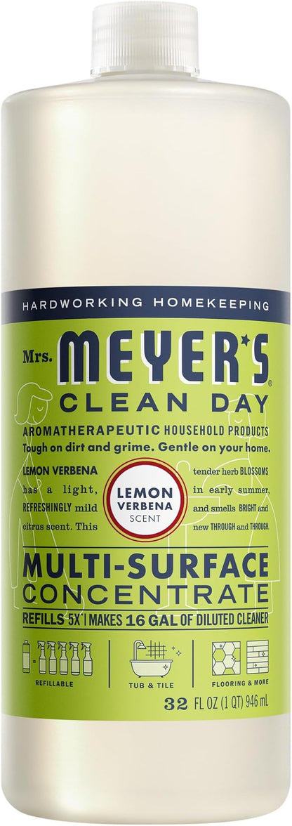 MRS MEYER'S Lemon Verbena Multi Surface Concentrate, 32 FZ