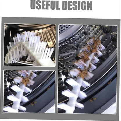 Washing Machine Cleaning Brush, Washing Machine Brush Washing Machine Cleaner Washer Cleaner Brush Load Washer Cleaner Drum Washing Machine Washing Machine Brush Cleaning Tools (White, 60cm)