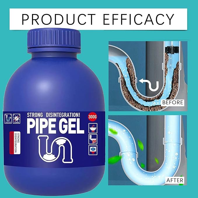Pipe Drain Cleaner,Liquido Para Destapar Tuberias,Extra Strength Drain Clog Remover Liquid Clogged,For Dredging,For Kitchen,Bathroom,Shower, Cleaner,Opener Kit