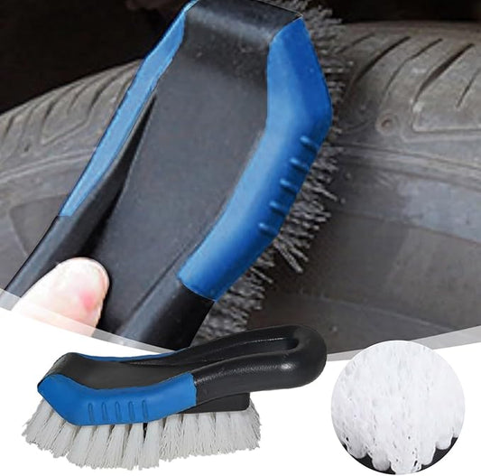 Car Carpet Cleaning and Scrub Brush for Floor Mats, Cleaning Brush for Car Mat Interior and Home, Heavy Duty Floor Brush Carpet Scrubber Stiff Bristle Detailing Scrub Brushes (2PCS)
