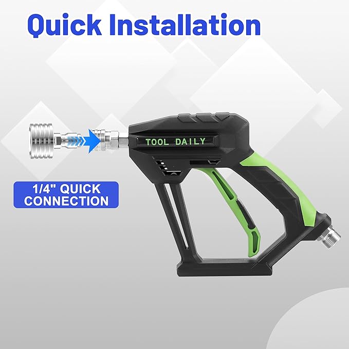 Tool Daily Pressure Washer Shower Nozzle for Soft Wash, 5 Power Washer Nozzle Tips, Soft Rain Shower Sprinkler for Car Washing and Garden Watering, 1/4 Inch Quick Connect