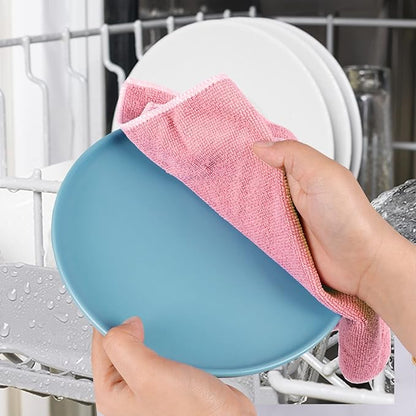 6pcs Stainless Steel Scrubber 2pcs Heavy Duty Scrub Sponges 1pcs Dish Clean Towel for Kitchens Bathroom and More