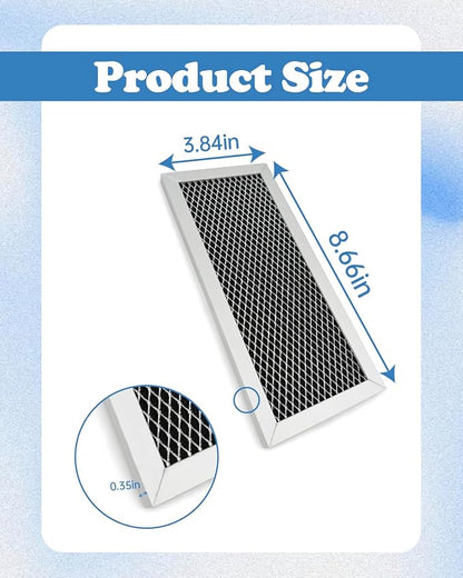 2Pcs Microwave Oven Charcoal Filter Compatible with Samsung ME19R7041FS ME19R7041FS/AA ME19R7041FT ME19R7041FT/AA ME19R7041FB ME19R7041FB/AA