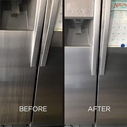 Weiman Stainless Steel Cleaner and Polish - 17 Ounce (6 Pack) - Non-Toxic Protects Appliances from Fingerprints and Leaves a Streak-Less Shine for Refrigerator Dishwasher Oven Grill