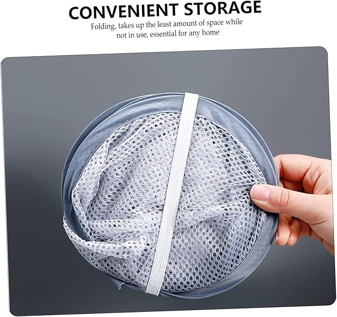 2pcs Wall-mounted Hanging Basket Organizer for Dirty Clothes Foldable Portable Storage for Home Organization and Laundry Management