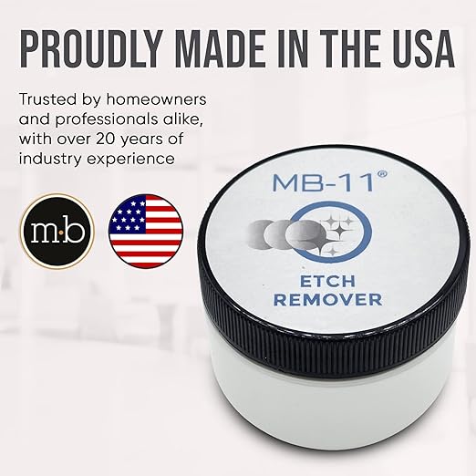 MB Stone MB-11® Touch-Up Etch Remover Marble Polishing Powder for Light to Medium Etches Only, for use with Neutral Colored Calcite-Based (not for Matte or Dark Stone), 1 oz Can