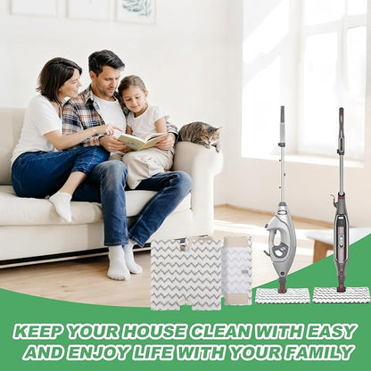Sgizoku Square Steam Mop Replacement Pads for Shark Genius Steam Mop S5003D & Lift-Away Pro Steam Mop S3973 S3973D S3973WM S5001 S5002Q S5003A S5004 S5004W S6001W S6001WM S6002C S6003D S6003W - 2Pack