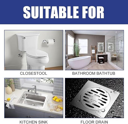 Sink and Drain Cleaner Powder, Pipeline Dredging Agent, Kitchen Unblocker, Powder for Kitchen Toilet for Kitchen Bathroom Pipes Floor Drains, Drain Clog Remover for Routine Home Plumbing Maintenance