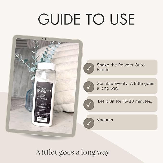 Carpet Deodorizer 35 Oz Carpet Freshner Powder, Hotel Scent Upholstery Deodorizer Vaccuum Safe Pet Odor Eliminator for Home - Luxury Room Deoderizer Timeless Homme