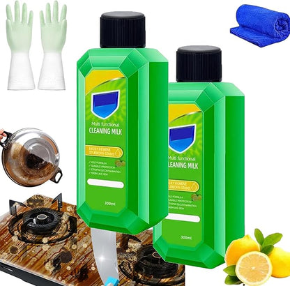 Cleaning Milk House Cleaner, Powerful Multifunctional Concentrated Cleansing Lotion, Multifunctional Cleansing Milk, Powerful Multifunctional Cleaner Liquid Milk, Removes Stubborn Stains (1, 2PCS)