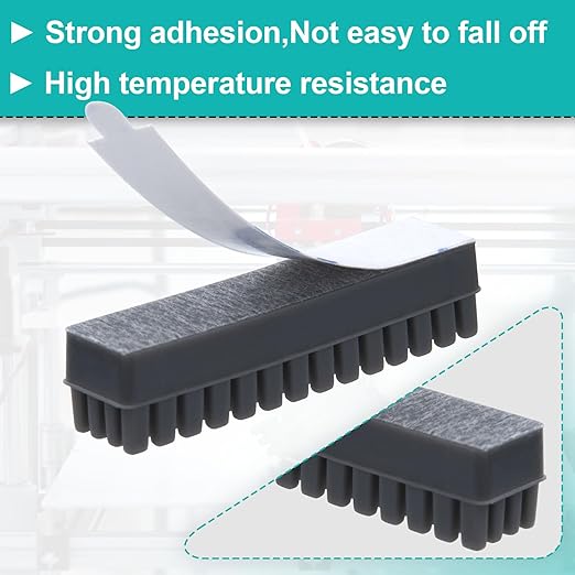 6pcs Silicone Nozzle Wiper Brush for Bambu Lab A1 Mini, Self-Adhesive Nozzle Cleaner Tool, 3D Printer Hotend Nozzle Brush Replacement Kit Incompatible with Bamboo Lab A1- Gray