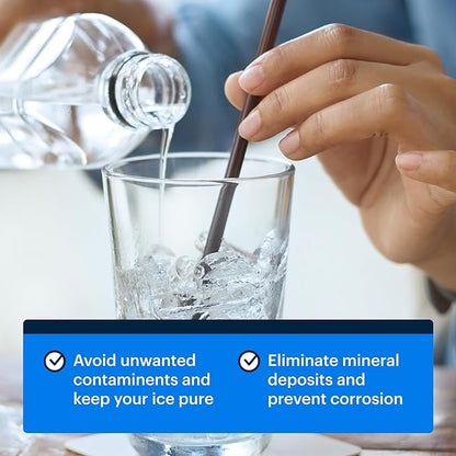 Essential Values 32 uses Ice Machine Cleaner (Gallon / 3.78), Descaler | Ice Maker Cleaner Compatible with: Whirlpool 4396808, Manitowac, Ice-O-Matic, Scotsman, Follett & More!