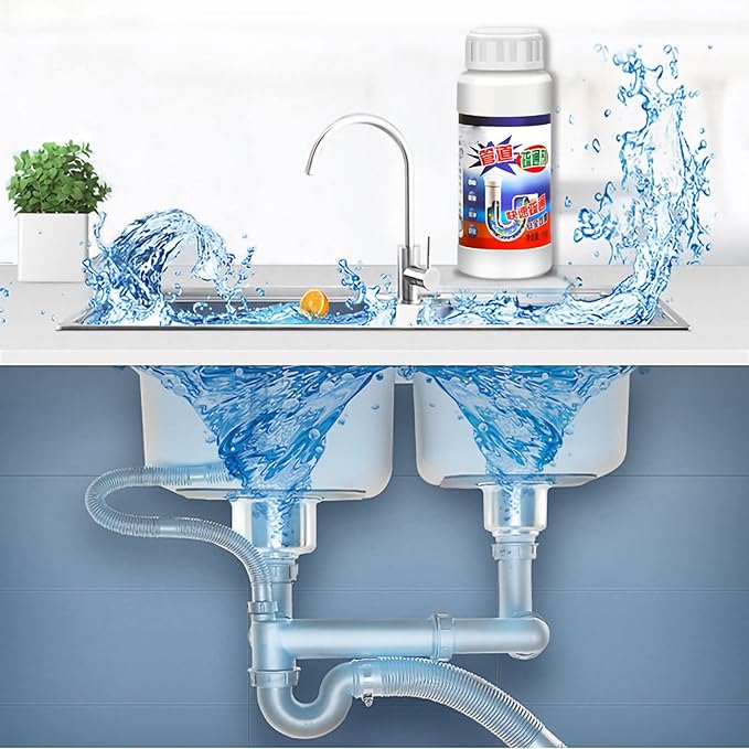 Sink Drain Cleaner, Drain Clog Remover Sink Cleaner Clog Remover Pipe Dredge Powder Kitchen Toilet Pipeline Cleaning Tool