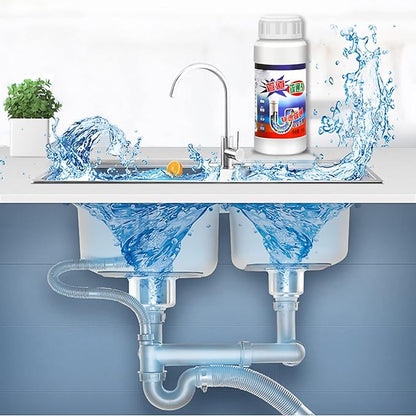 Sink Drain Cleaner Non Corrosive Sink Drain Powder Safe To Use Bathroom Bathtub 4.1x1.2 in 1 Bottle
