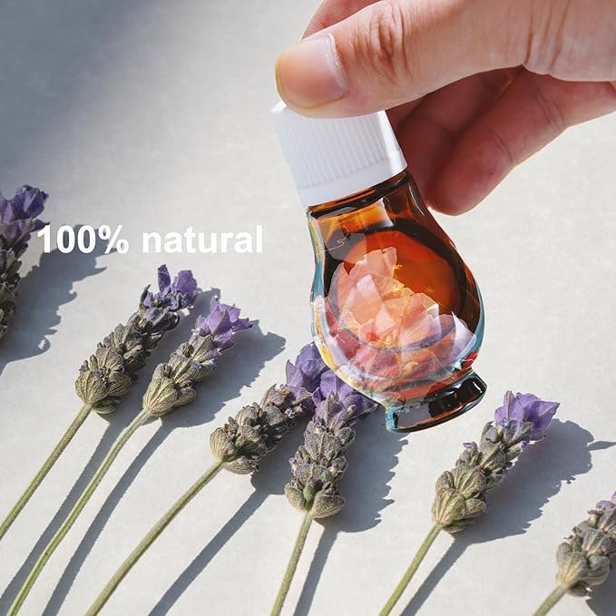 2 Scents Natural Essential Oil Refill and Wick Set (Happy Citrus, Dry Lavender) for DIY Plug-in Air Freshener w/Earffloz Fragrance Plug Oil Diffuser (2x20ml Essential Oil + 2 Wicks)