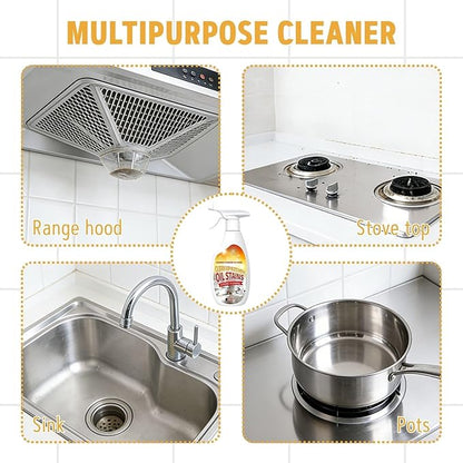 New Heavy Duty Kitchen Cleaner, Clean Up Kitchen Oil Stains Spray, Multipurpose Oil Stain Cleaner, Cleaning Spray for Home Kitchen