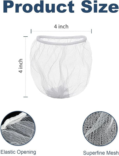 250 PCS Kitchen Disposable Mesh Sink Strainer Bag Fits Sink Strainer Elastic Anti-Clogging Sink Drain Strainer Collecting Kitchen Food Waste Garbage