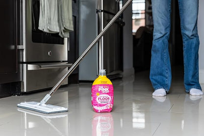 Stardrops The Pink Stuff The Miracle Floor Cleaner Spray – Squirt & Mop Formula for Sparkling Clean Floors – Fast Drying, Streak-Free Finish, Fresh Fragrance, 25.3 fl oz